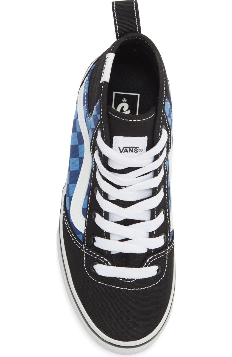 Vans Kids' Ashwood Hi Decon High-Top Sneaker, Alternate, color, Tonal Check True Navy