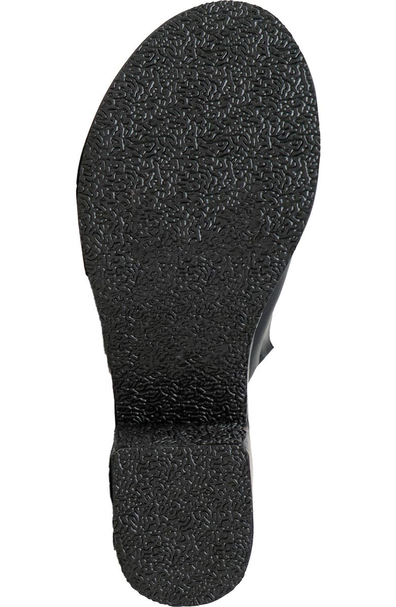 CHASE AND CHLOE Nelly Platform Slide Sandal, Alternate, color, Black Pu