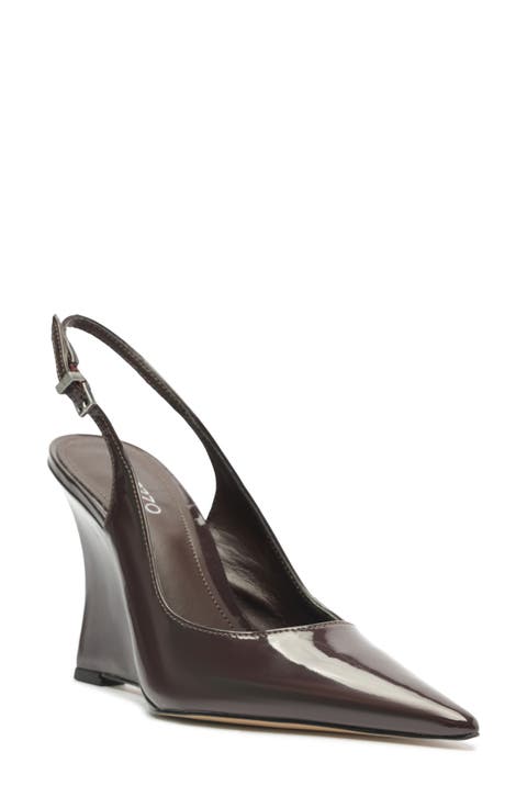 Rowen Slingback Pointed Toe Wedge Pump (Women)