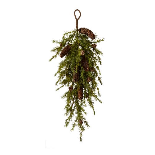 Tag Pinecone Swag Artificial Christmas Botanicals Holiday Decor In Green