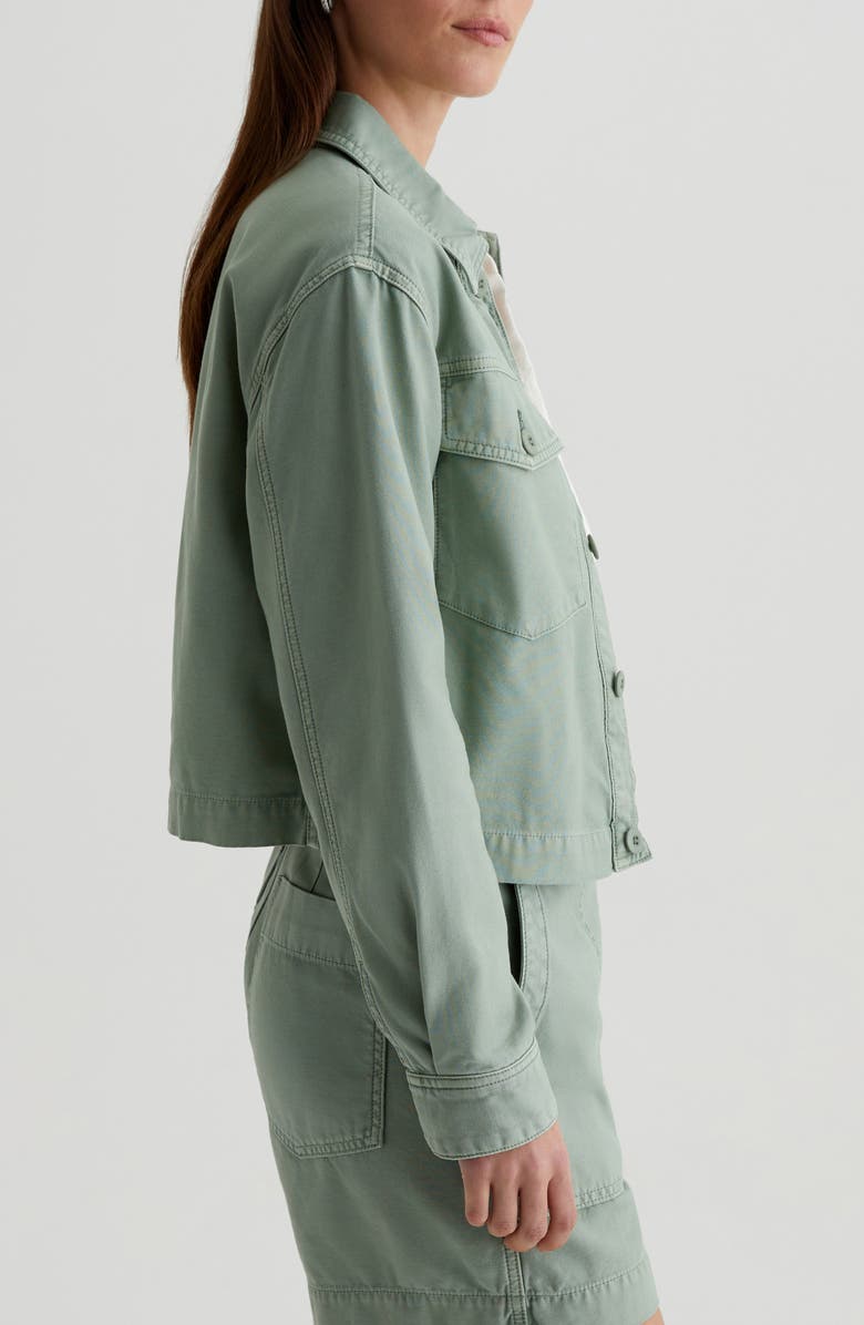 AG Valleta Utility Shirt Jacket, Alternate, color, Sulfur Matcha Latte