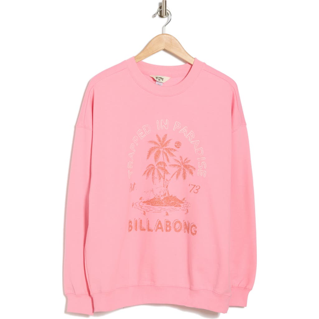Shop Billabong Boyfriends Back Sweatshirt In Bright Pink1