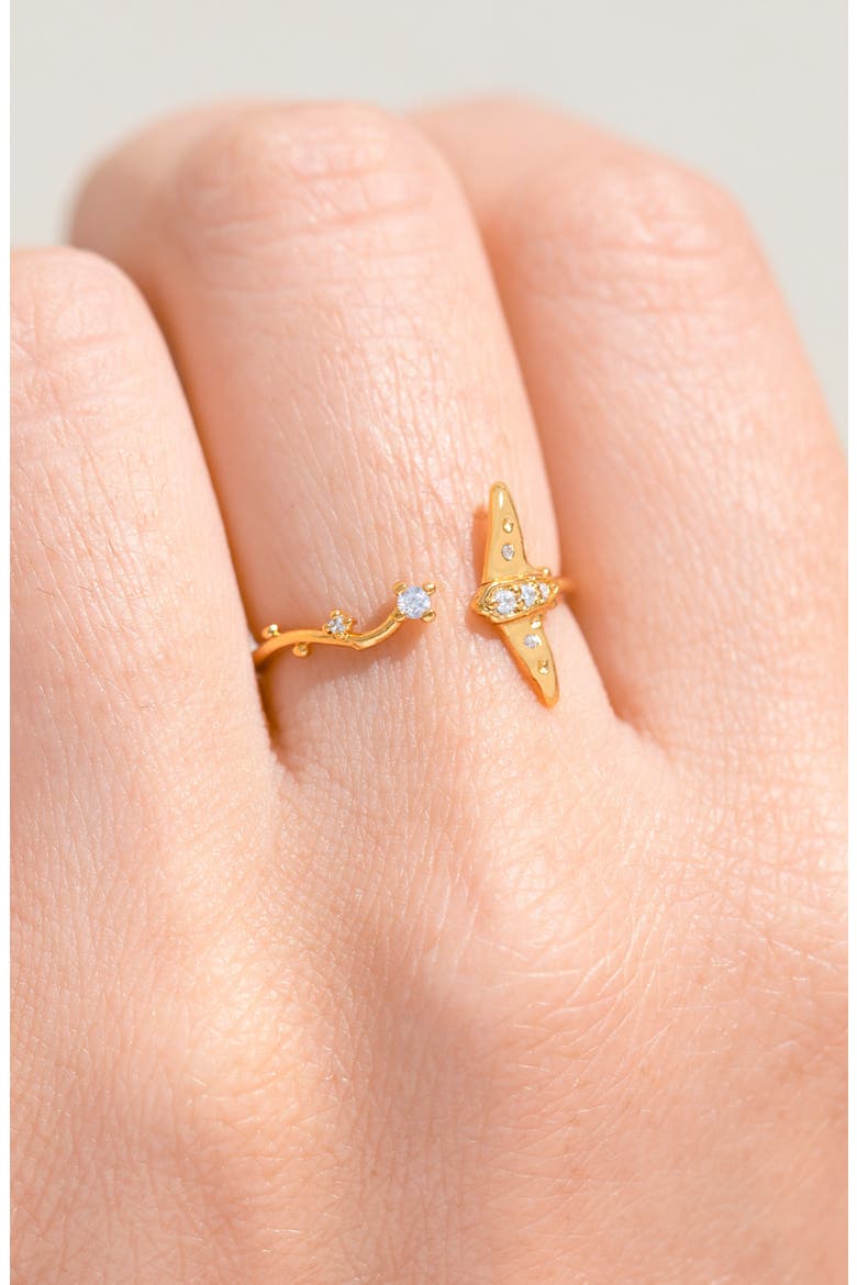 Stingray Adjustable Ring, Alternate, color, GOLD