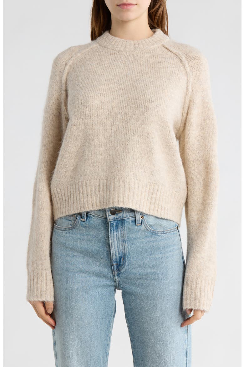 Exposed Seam Sweater, Main, color, STONE