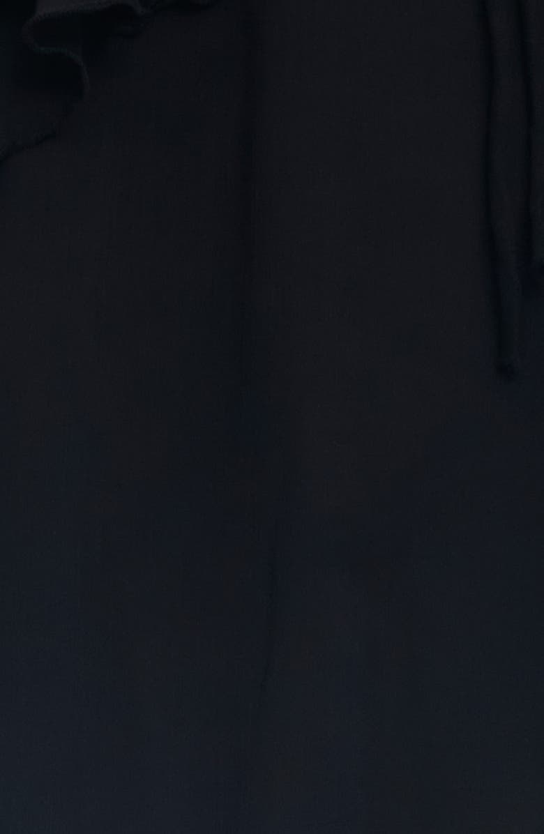 LIONESS Ethereal Ruffle Chiffon Minidress, Alternate, color, Obsidian