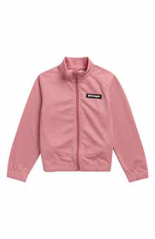 Kids' Curved Logo Crop Track Jacket