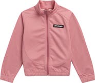 Palm Angels Kids' Curved Logo Crop Track Jacket