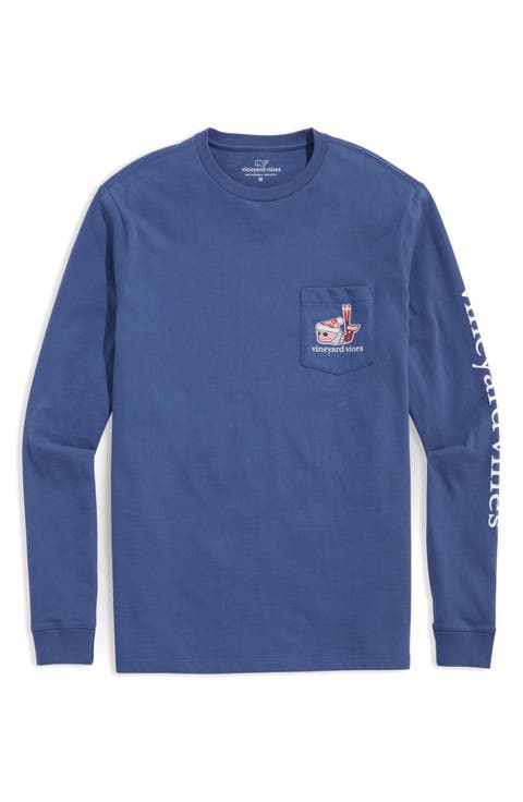 Après Ski Whale Long Sleeve Cotton Graphic Pocket T-Shirt