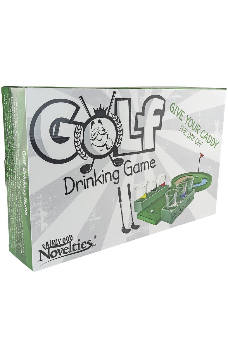 Fairly Odd Novelties Table Golf, Shot Glass Drinking Party Game, Adult, Main, color, Multicolored