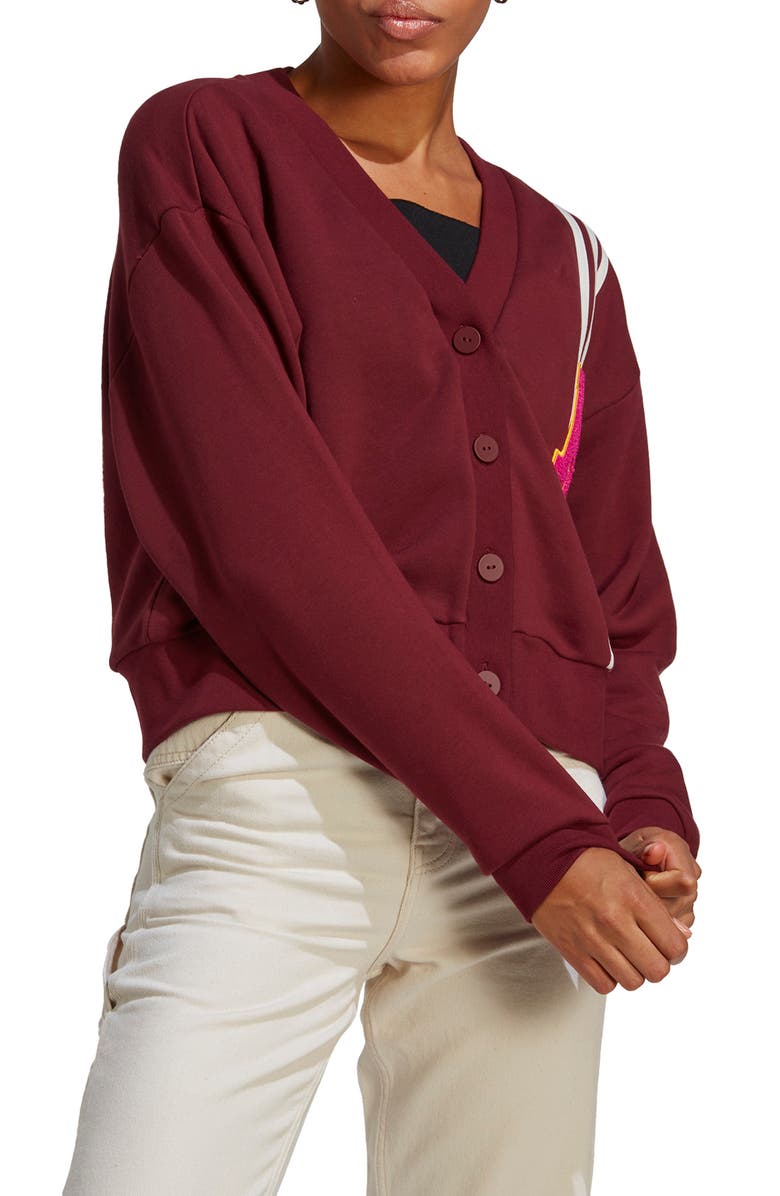 adidas Originals Collegiate Cotton French Terry Cardigan, Main, color, 