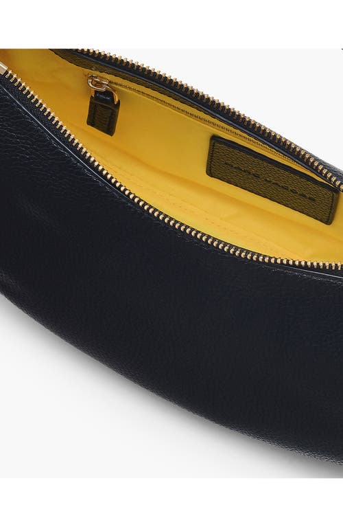 Marc Jacobs The Crescent Leather Shoulder Bag In Black
