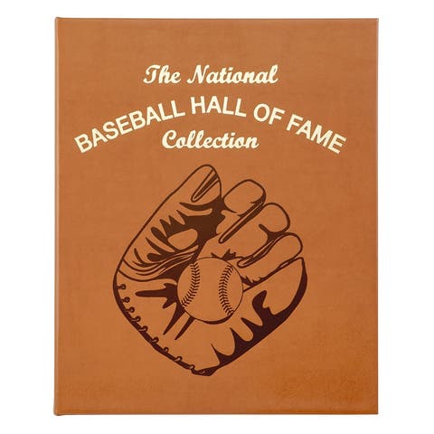 The National Baseball Hall Of Fame Collection Leather Coffee Table Book