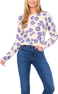 CeCe Floral Sweater