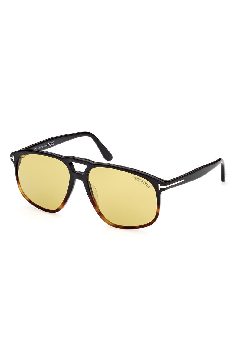 TOM FORD 58mm Navigator Sunglasses, Alternate, color, 