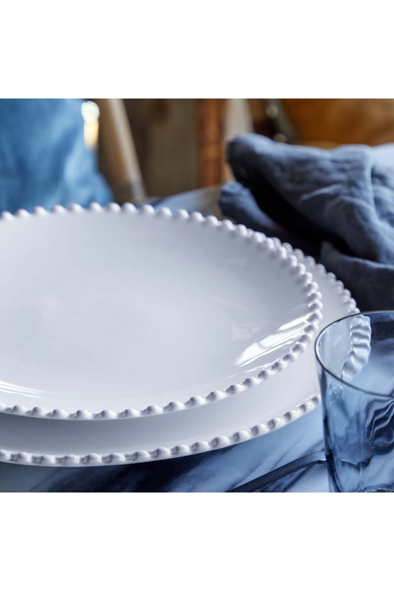 Pearl Set/6 dinner plates, Alternate, color, White