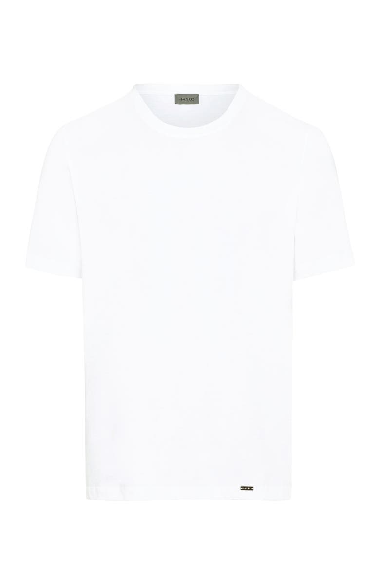 Hanro Living Shirts Cotton Crew Neck T-Shirt, Main, color, White
