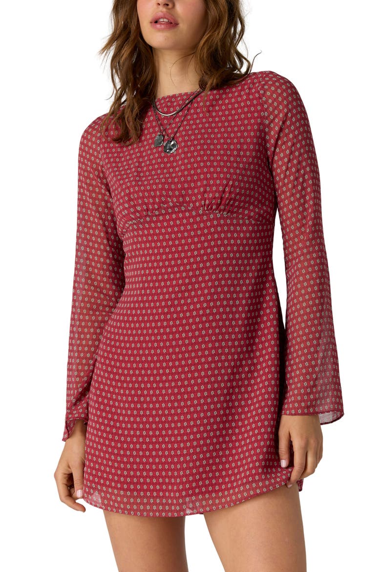 Jolie Printed Minidress, Alternate, color, SALSA COMBO