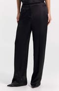 Ronen Chen Wide-Leg Satin Pants