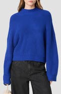 French Connection Babysoft Mock Neck Ribbed Sweater