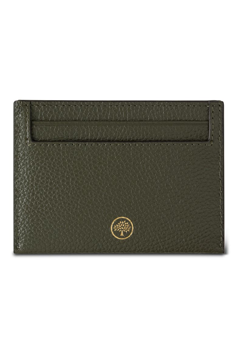 Leather Card Case, Alternate, color, JUNIPER GREEN