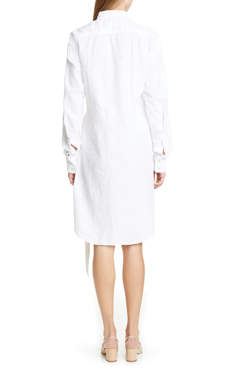 Sies Marjan Long Sleeve Crinkled Poplin Shirtdress, Alternate, color, 
