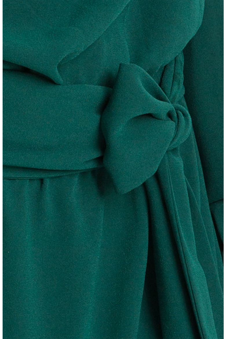 Split Shoulder Dress, Alternate, color, KELLY GREEN