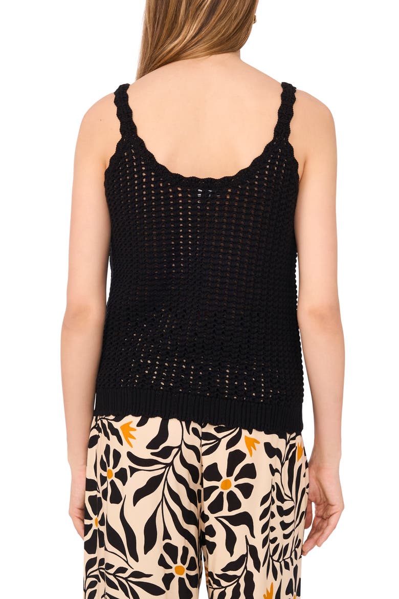 Open Stitch Sweater Tank, Alternate, color, RICH BLACK