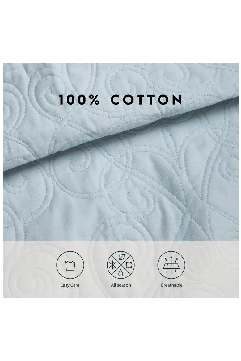 Felicity Pastel Grey Quilt Set, Alternate, color, BREEZE BLUE