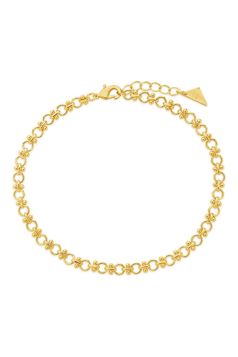 Nadia Chain Anklet, Main, color, GOLD