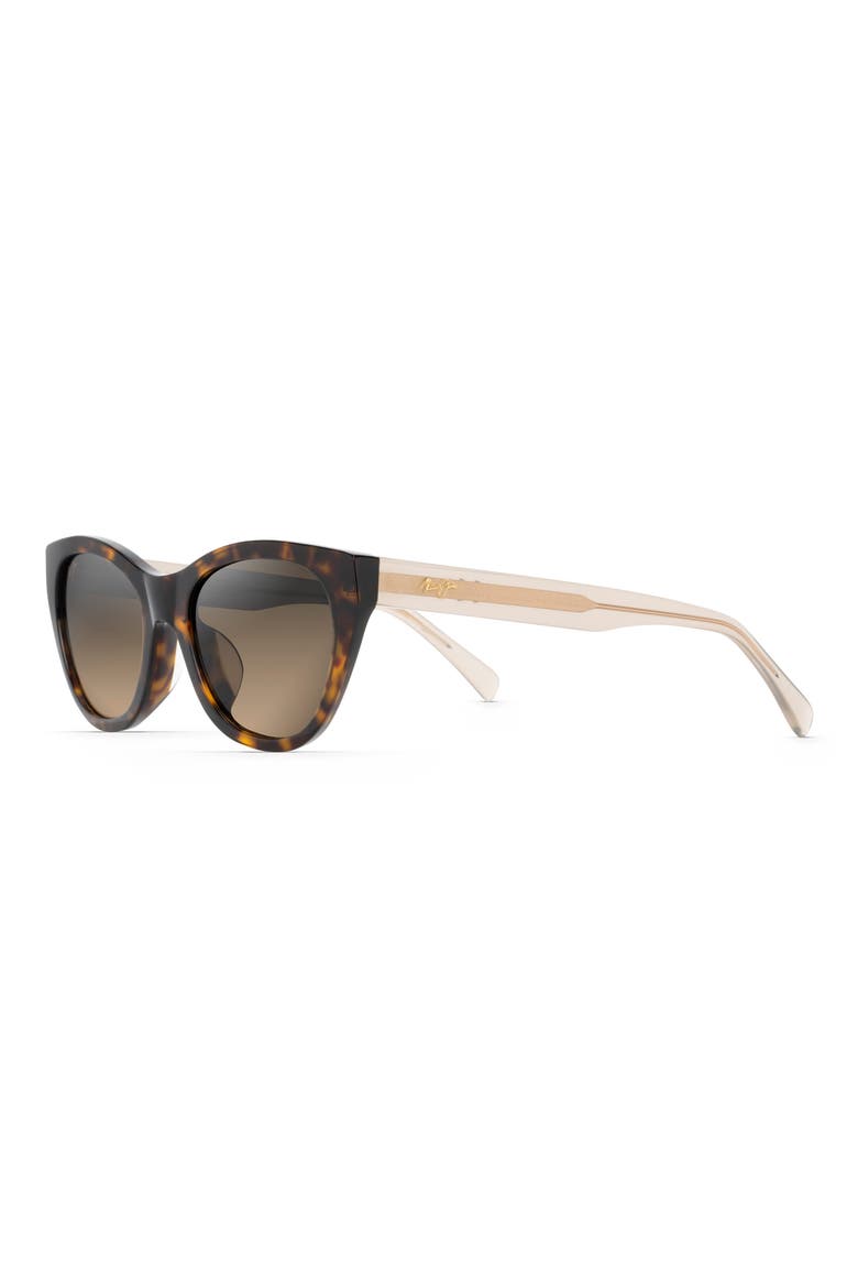 Capri 51mm PolarizedPlus2® Cat Eye Sunglasses, Alternate, color, TORTOISE/ TRANSPARENT TAN