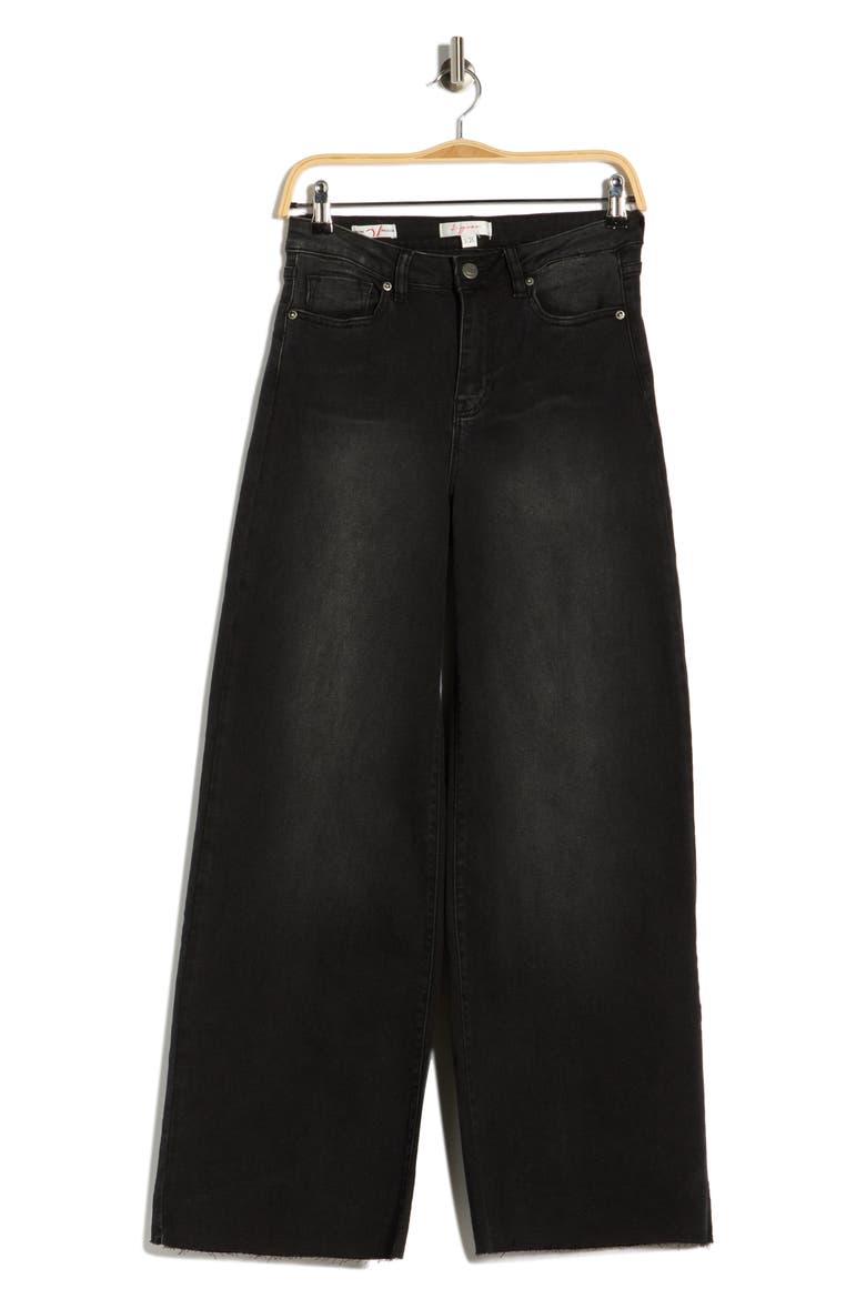 Retro Palazzo Jeans, Alternate, color, WASHED BLACK