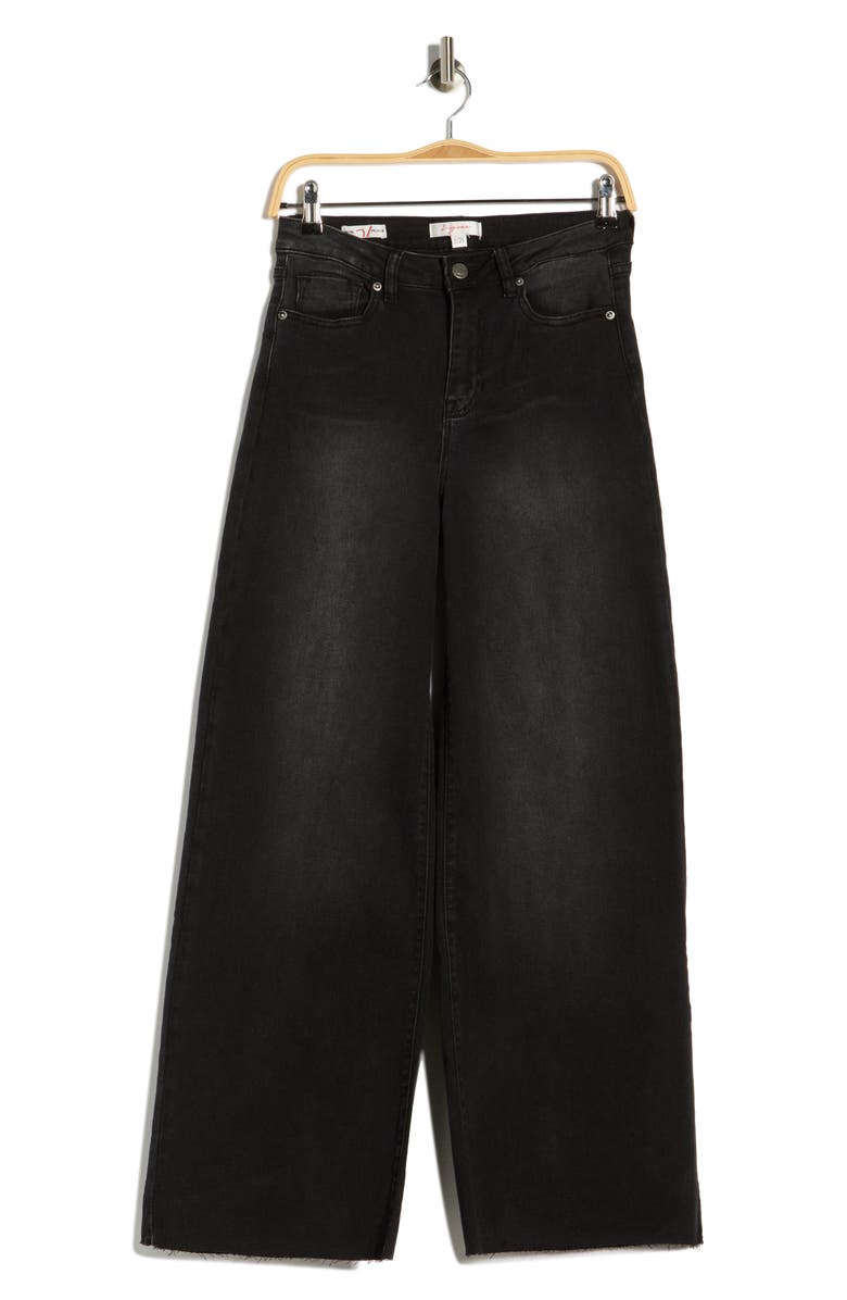Vigoss Retro Palazzo Jeans, Alternate, color, Washed Black
