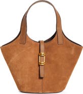 Reiss Lyra Leather & Suede Tote