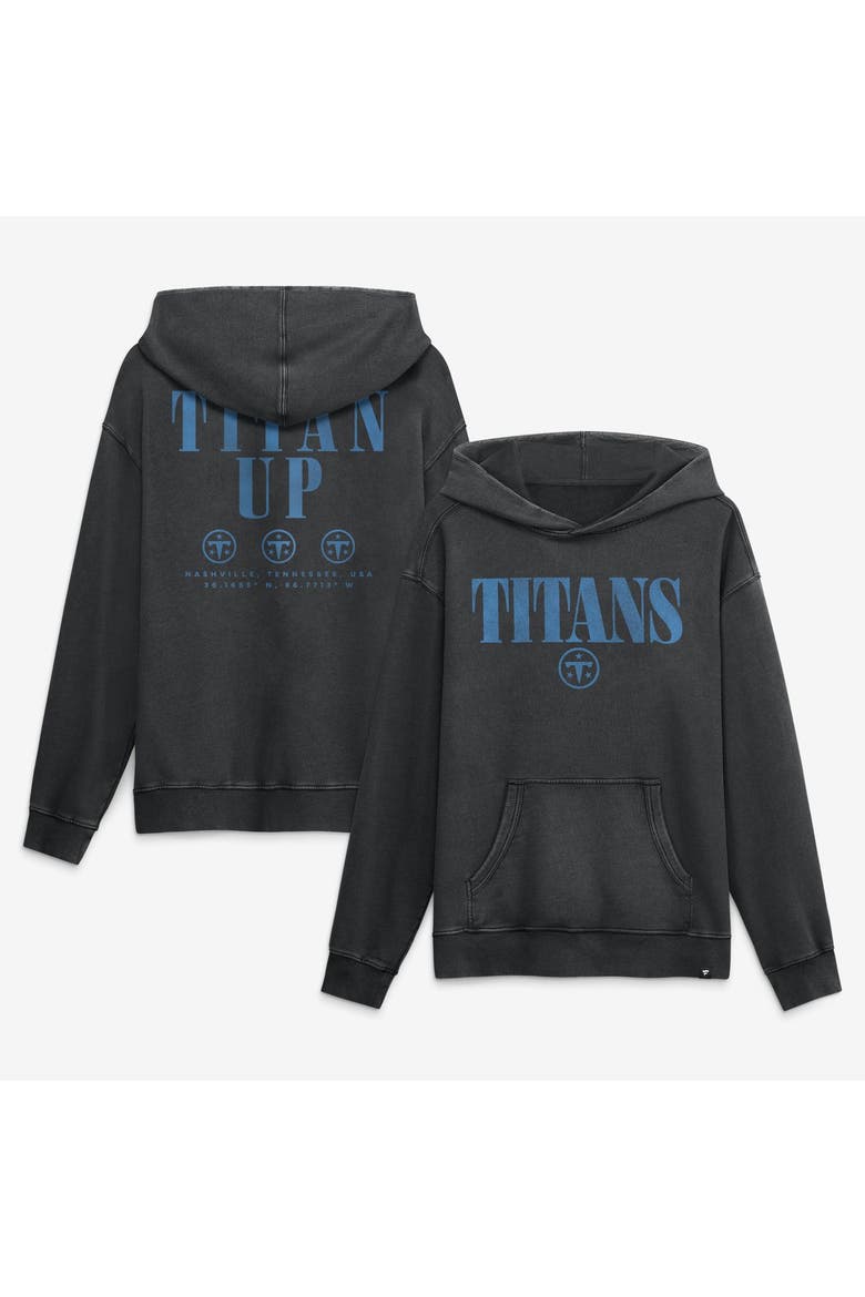 Men's Fanatics Black Tennessee Titans Relaxed Intense Rivalry French Terry Hoodie, Main, color, Black