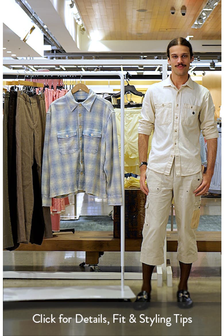 Santos Stripe Embroidered Graphic Cotton Button-Up Shirt video
