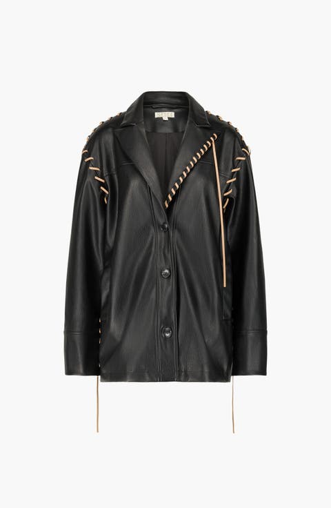 Milla Oversized Faux Leather Jacket