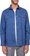 Brooklyn Brigade Dot Geo Cotton Stretch Shirt Jacket