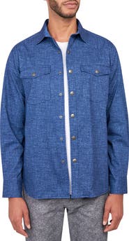 Brooklyn Brigade Dot Geo Cotton Stretch Shirt Jacket