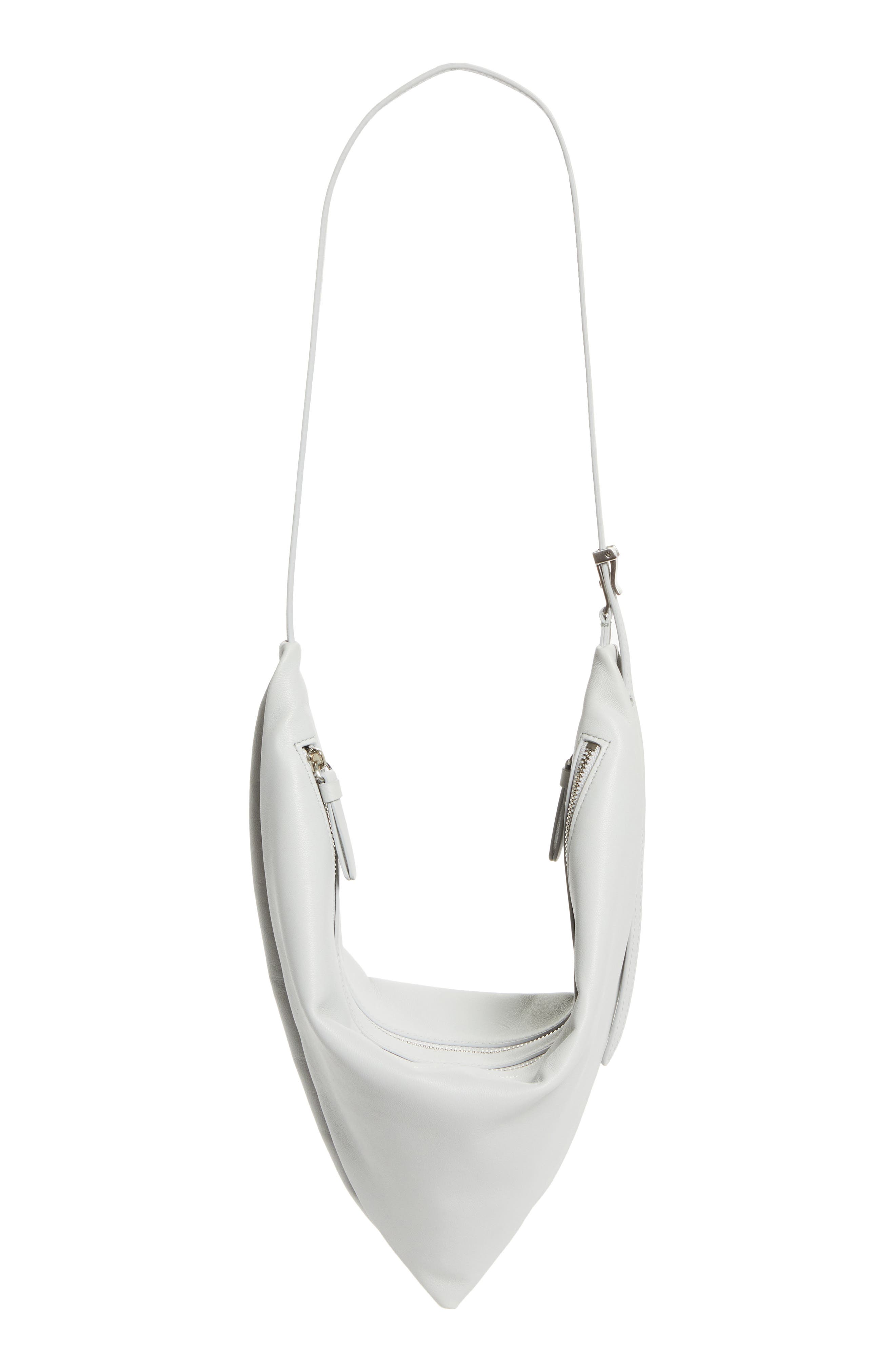 Proenza Schouler Tetra Leather Shoulder Bag, Alternate, color, Smoke