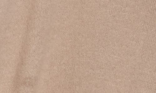 Renee C Surplice V-neck Long Sleeve Brushed Knit Top In Brown