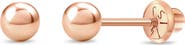 In Season Jewelry 14k Classic Ball Earrings