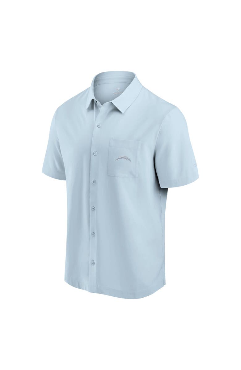 FANATICS Men's Fanatics Light Blue Los Angeles Chargers Front Office Button-Up Shirt, Alternate, color, Light Blue