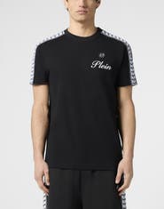 PHILIPP PLEIN Piquet Round Neck T-Shirt Plein Tennis Men