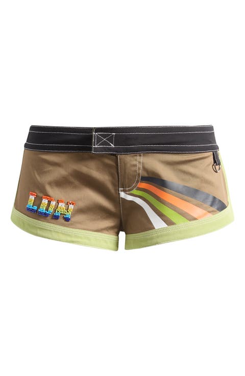LDN Beaded Micro Board Shorts