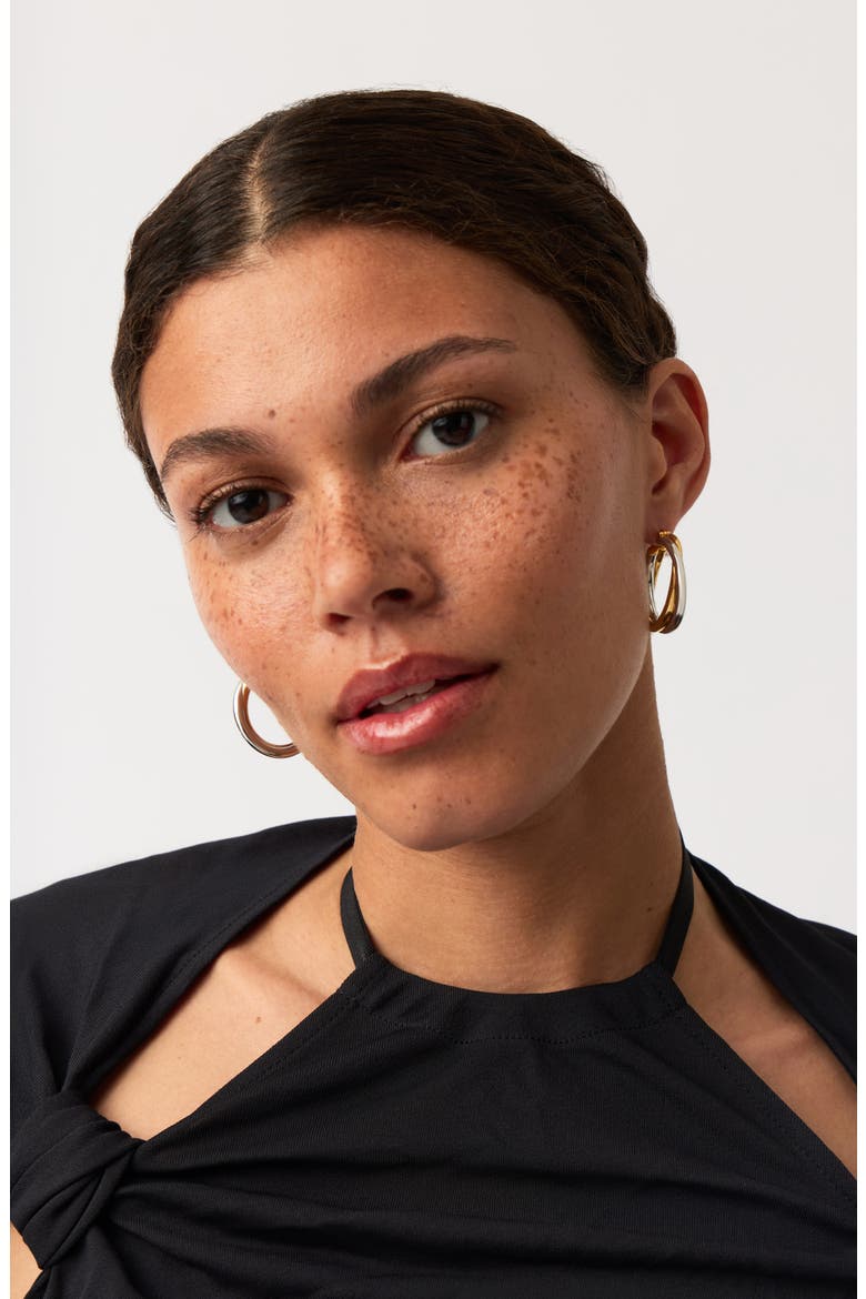Lucy Williams Mixed Metal Hoop Earrings, Alternate, color, MIXED SILVER/GOLD