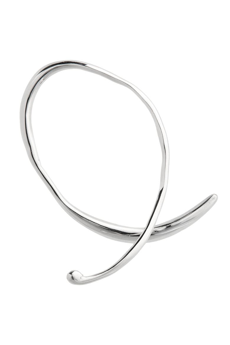 Phase Ear Cuff, Alternate, color, SILVER