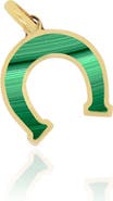 The Lovery Fine Jewelry Malachite Horseshoe Charm