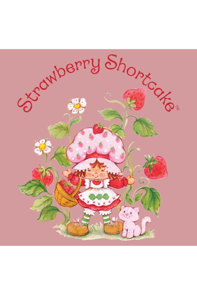Women's Strawberry Shortcake Fruit Garden  Graphic T-Shirt, Alternate, color, Desert Pink