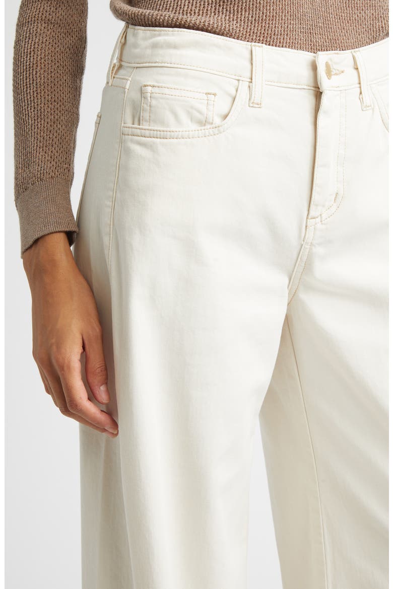Beau High Waist Wide Leg Jeans, Alternate, color, MACADAMIA