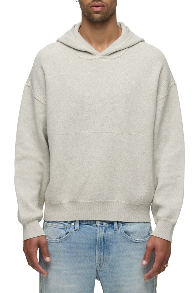 Cotton & Cashmere Double Knit Hoodie, Main, color, OATMEAL